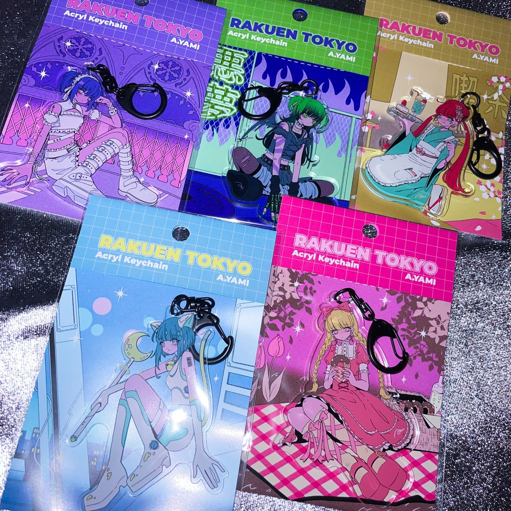 Acrylic key chains #07 to #11