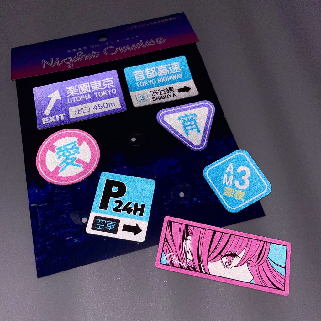 Night Town Stickers
