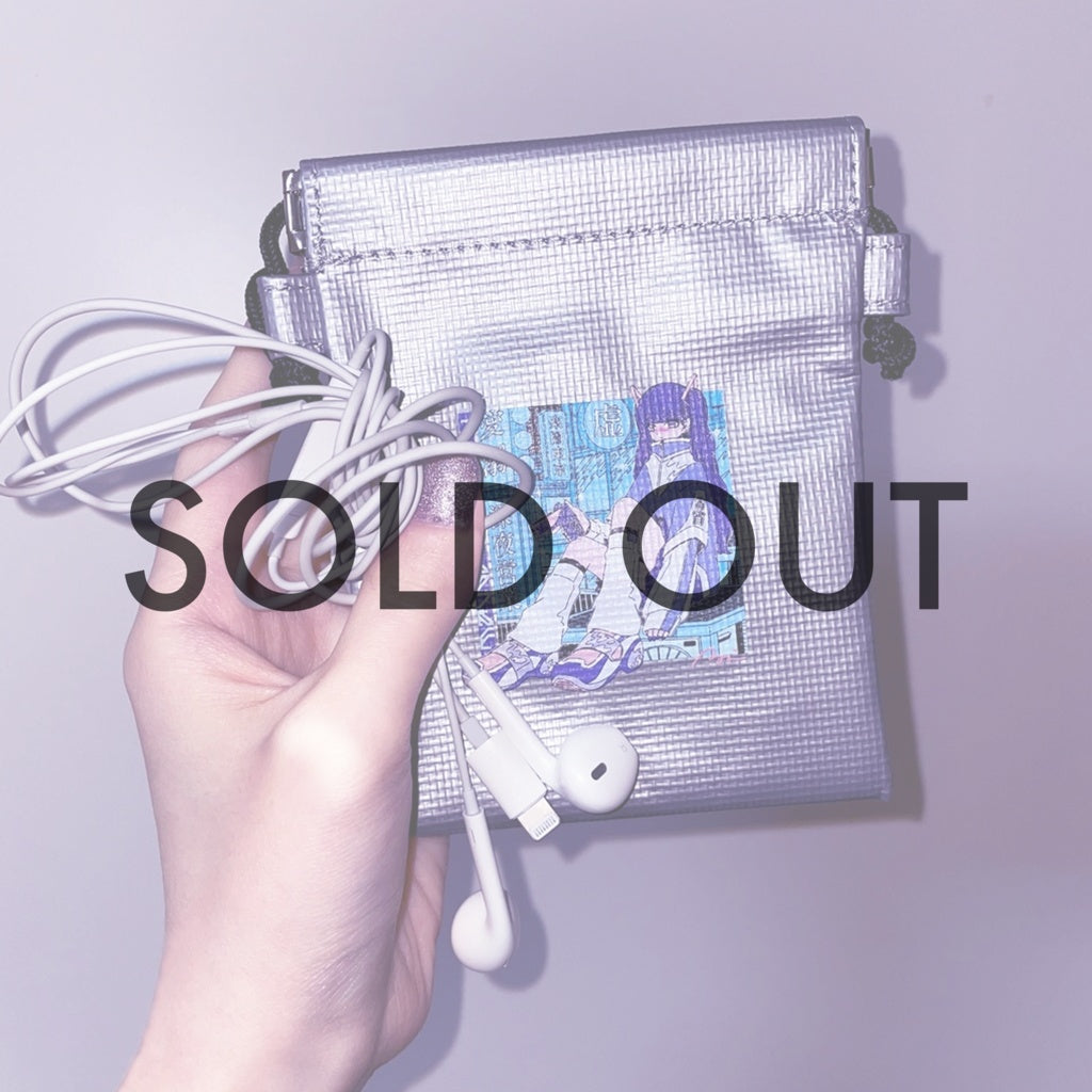 Distress Signal Silver Neck Pouch