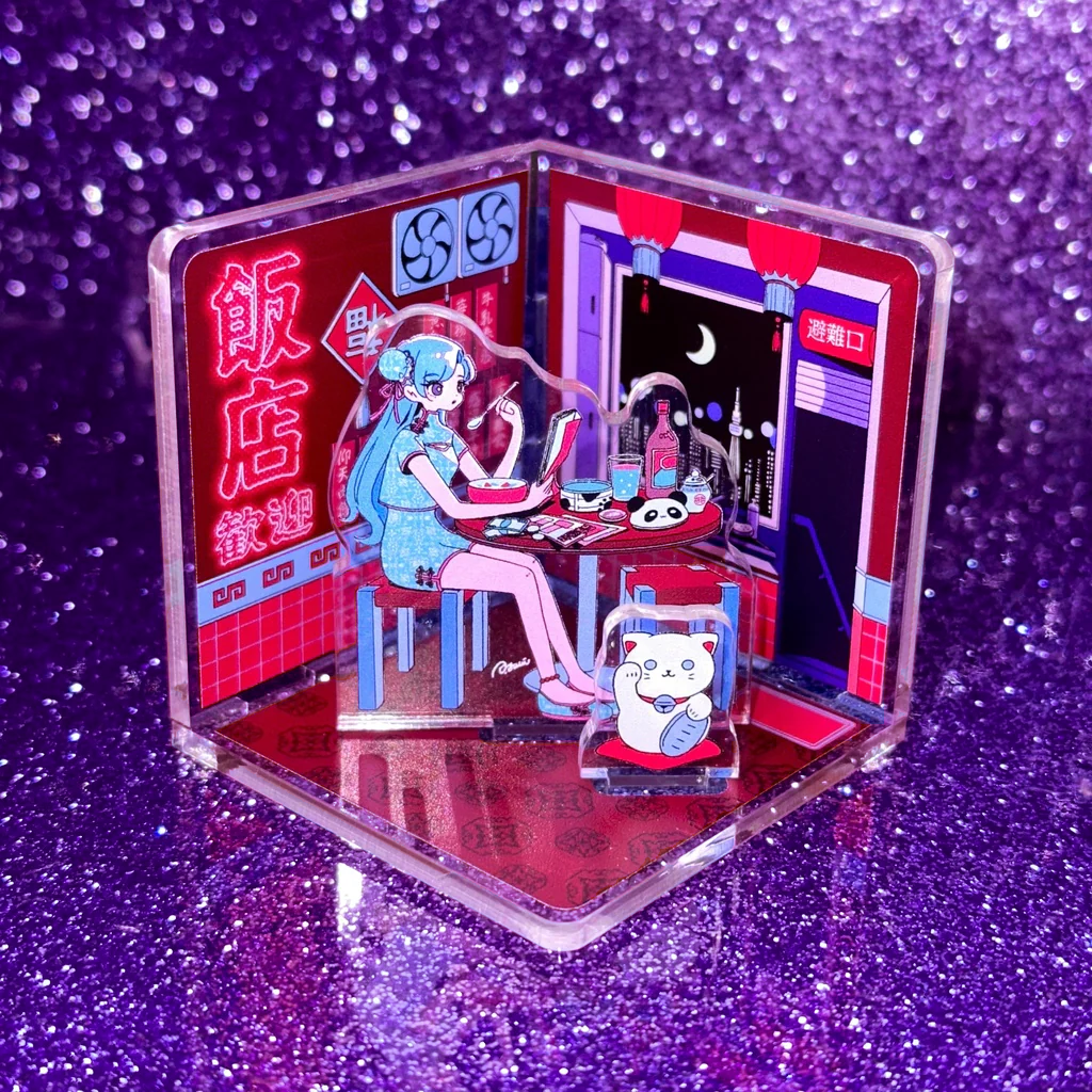 真夜中都市アクリルジオラマ【#001 下町中華 不眠飯店】 – 楽園東京 真夜中都市アクリルジオラマ【#001 下町中華 不眠飯店】 – 楽園東京