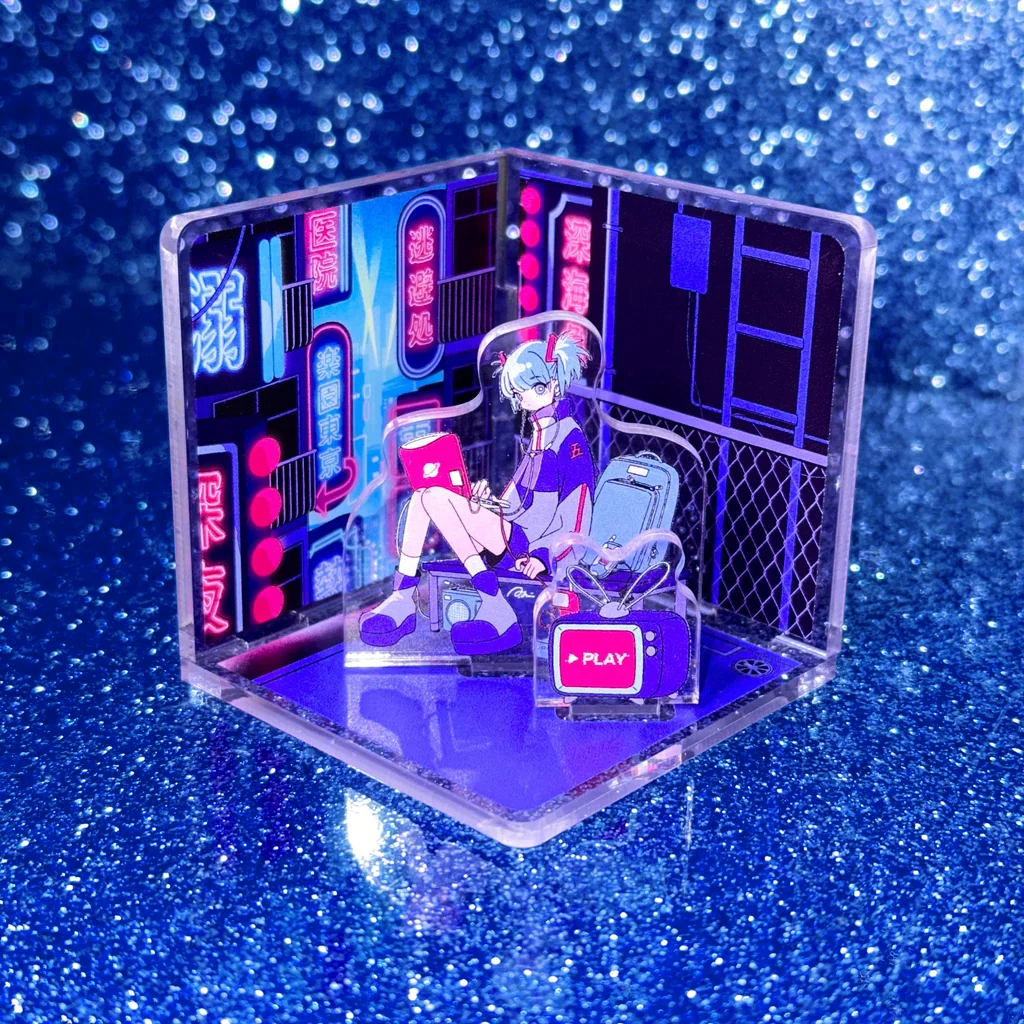 オリラボ限定】アクリルジオラマスタンド (受注生産)ダイカット
