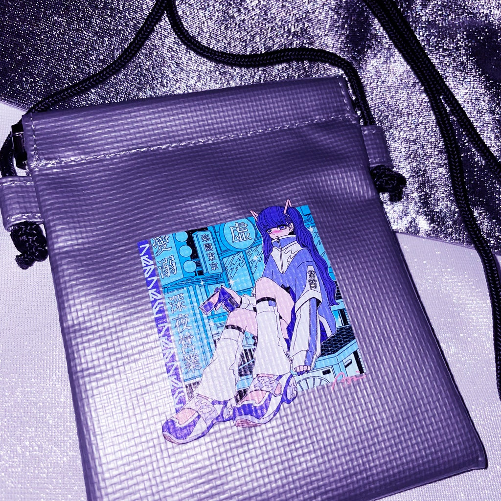 Distress Signal Silver Neck Pouch
