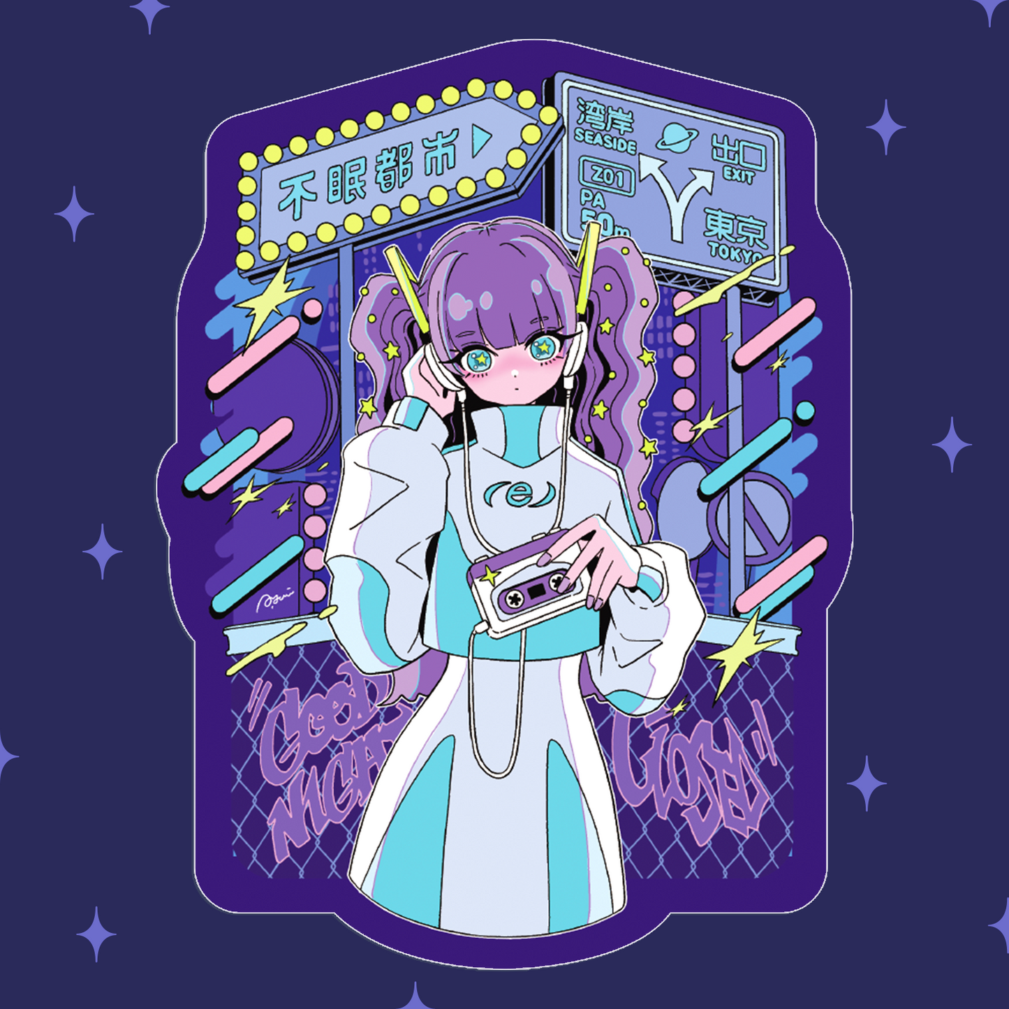 Label-style stickers #12 to #16