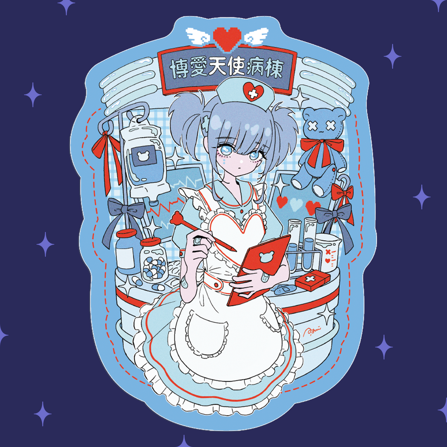 Label-style stickers #12 to #16