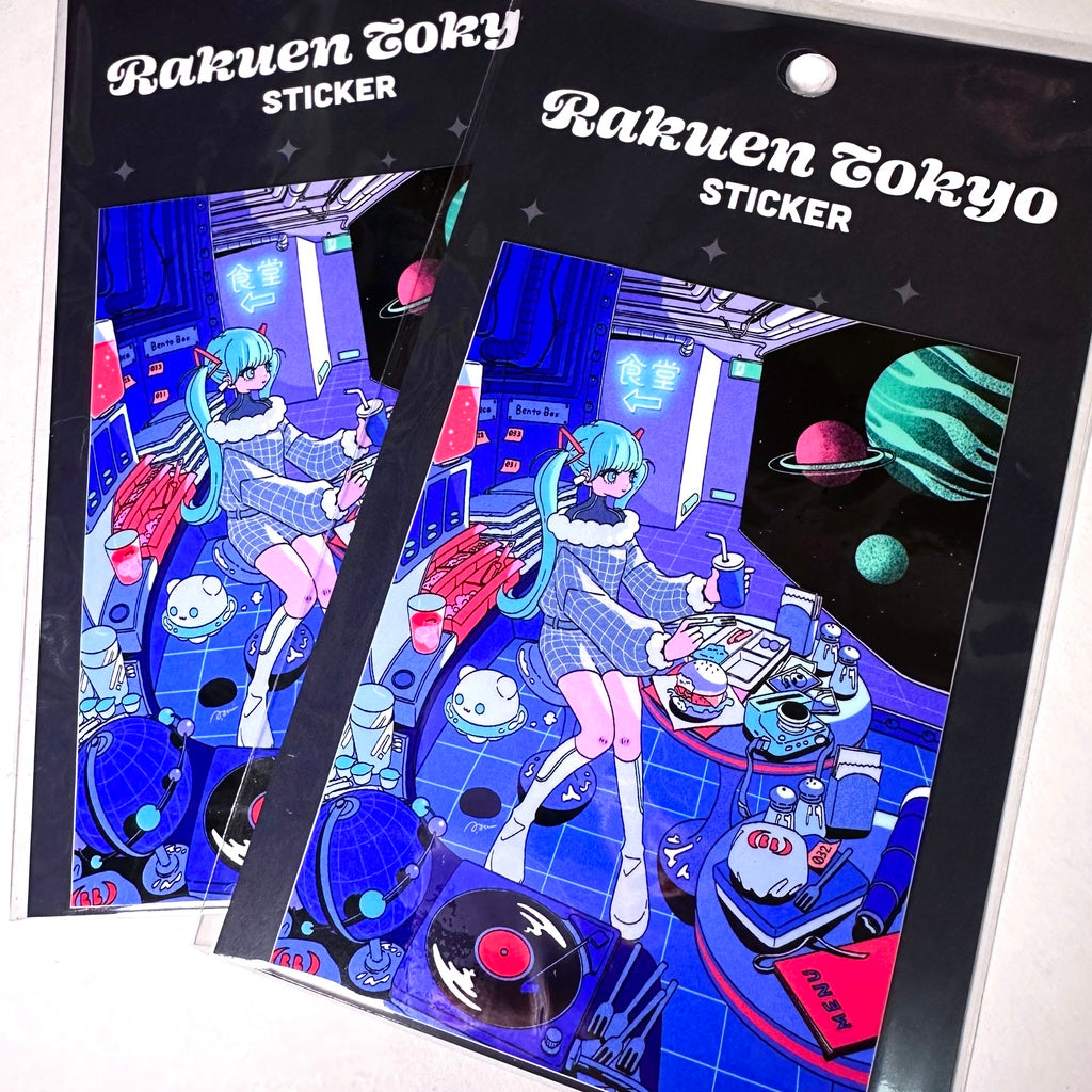 イラストBIGステッカー【宇宙船最終便】