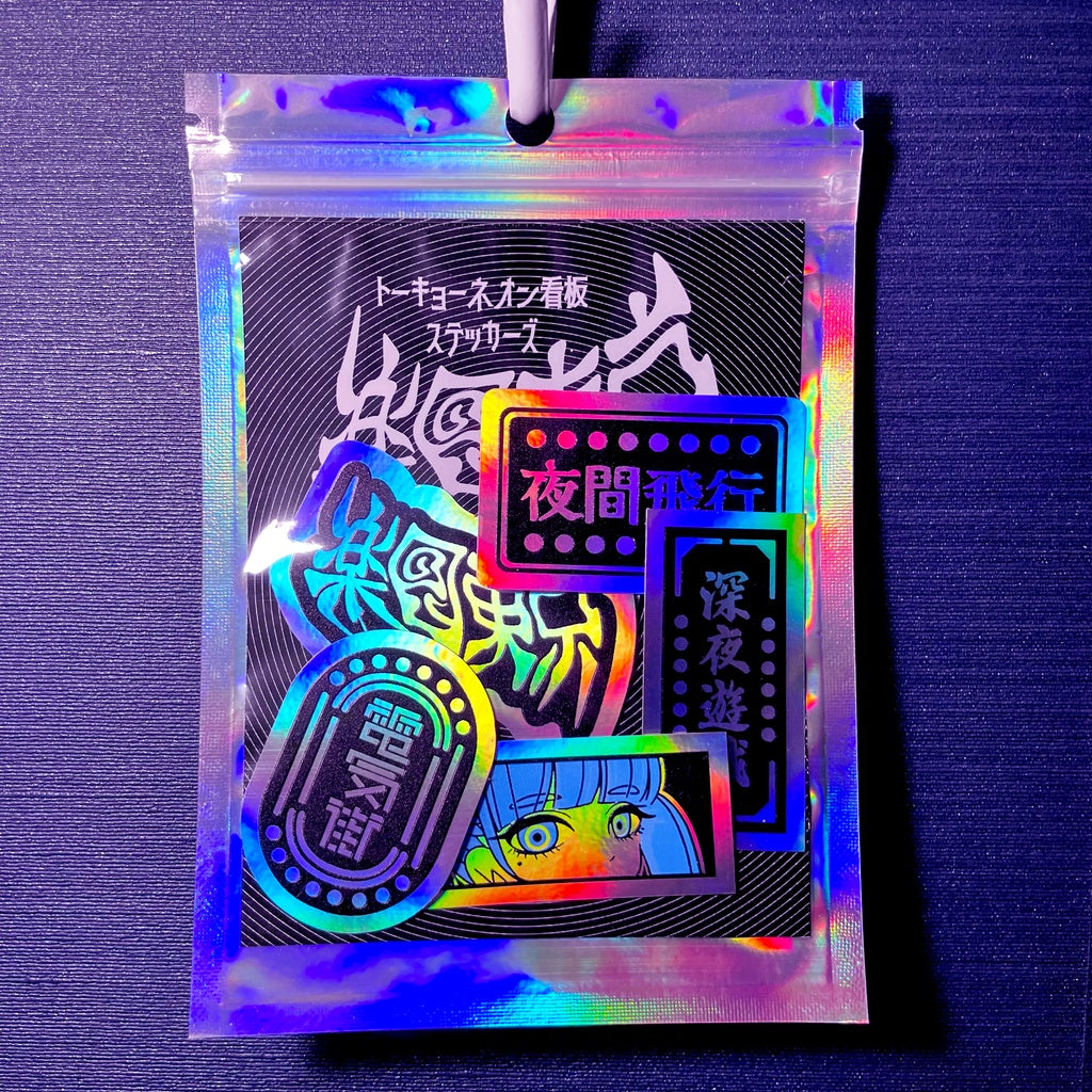 Tokyo Neon Sign Stickers