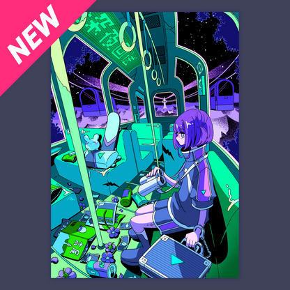 A4・A3ポスター【深夜回送(高尾山)】