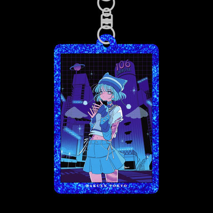 Cafe Disco Glitter Keychain