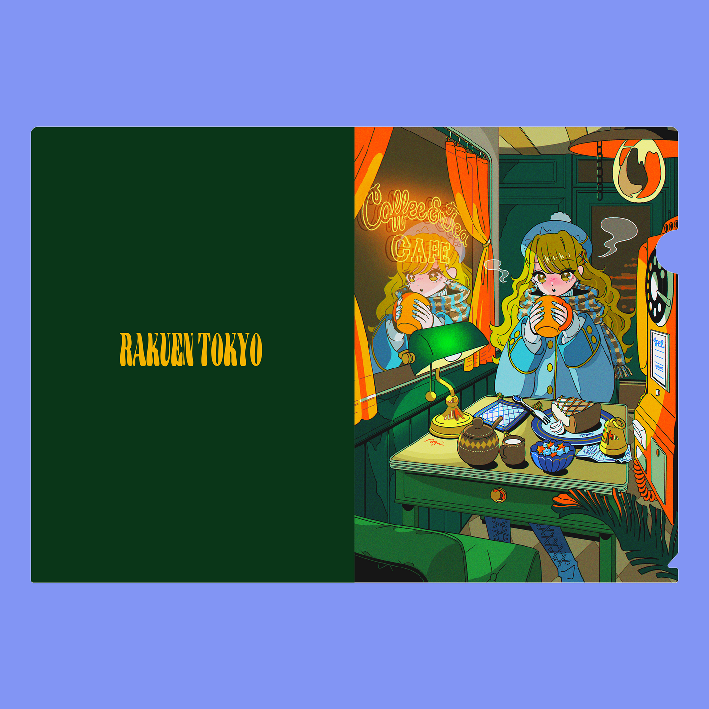 A5クリアファイル【冬の喫茶店】