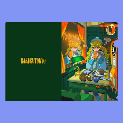 A5クリアファイル【冬の喫茶店】