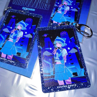 Cafe Disco Glitter Keychain