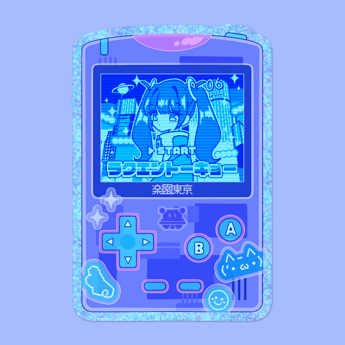 電子グリッターステッカー【ゲーム機】 – 楽園東京