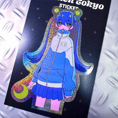 グリッターステッカー【深海魚】