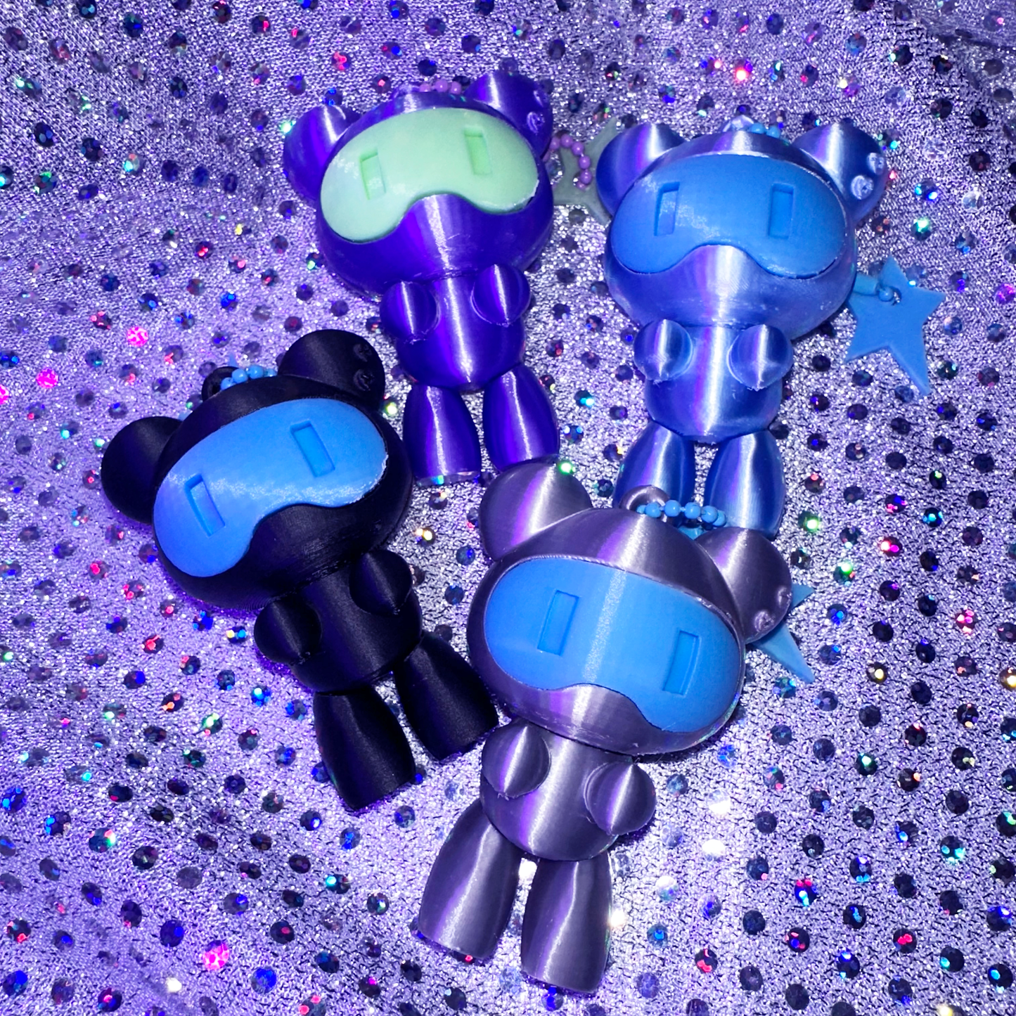 くま型ロボ マスコットキーホルダー