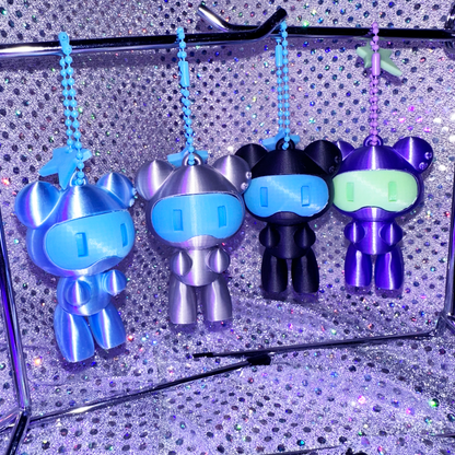 くま型ロボ マスコットキーホルダー