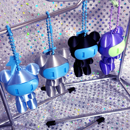 くま型ロボ マスコットキーホルダー