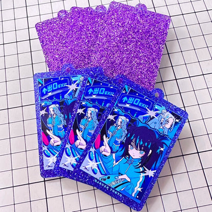 地下駐車場 ラメキーホルダー