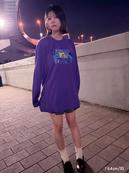 Midnight swimming long sleeve T-shirt