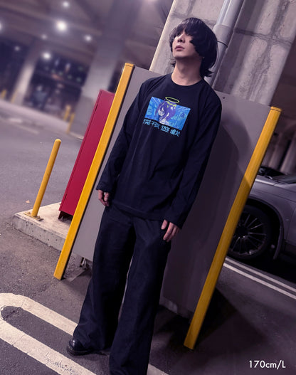 Midnight swimming long sleeve T-shirt