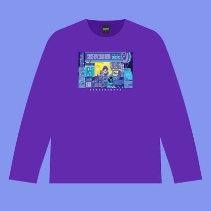Midnight swimming long sleeve T-shirt