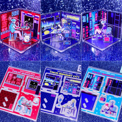 真夜中都市アクリルジオラマ【#001 下町中華 不眠飯店】