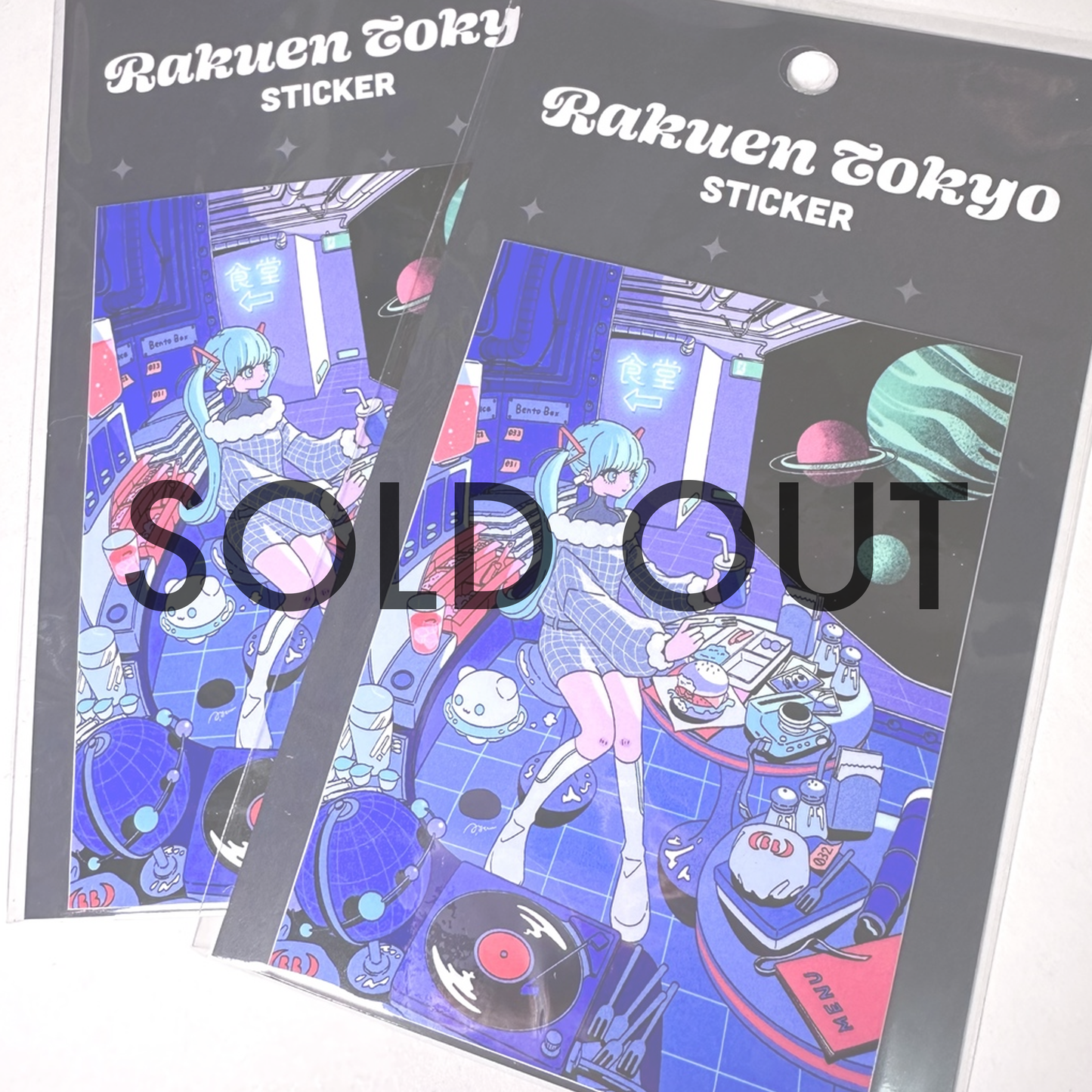 イラストBIGステッカー【宇宙船最終便】